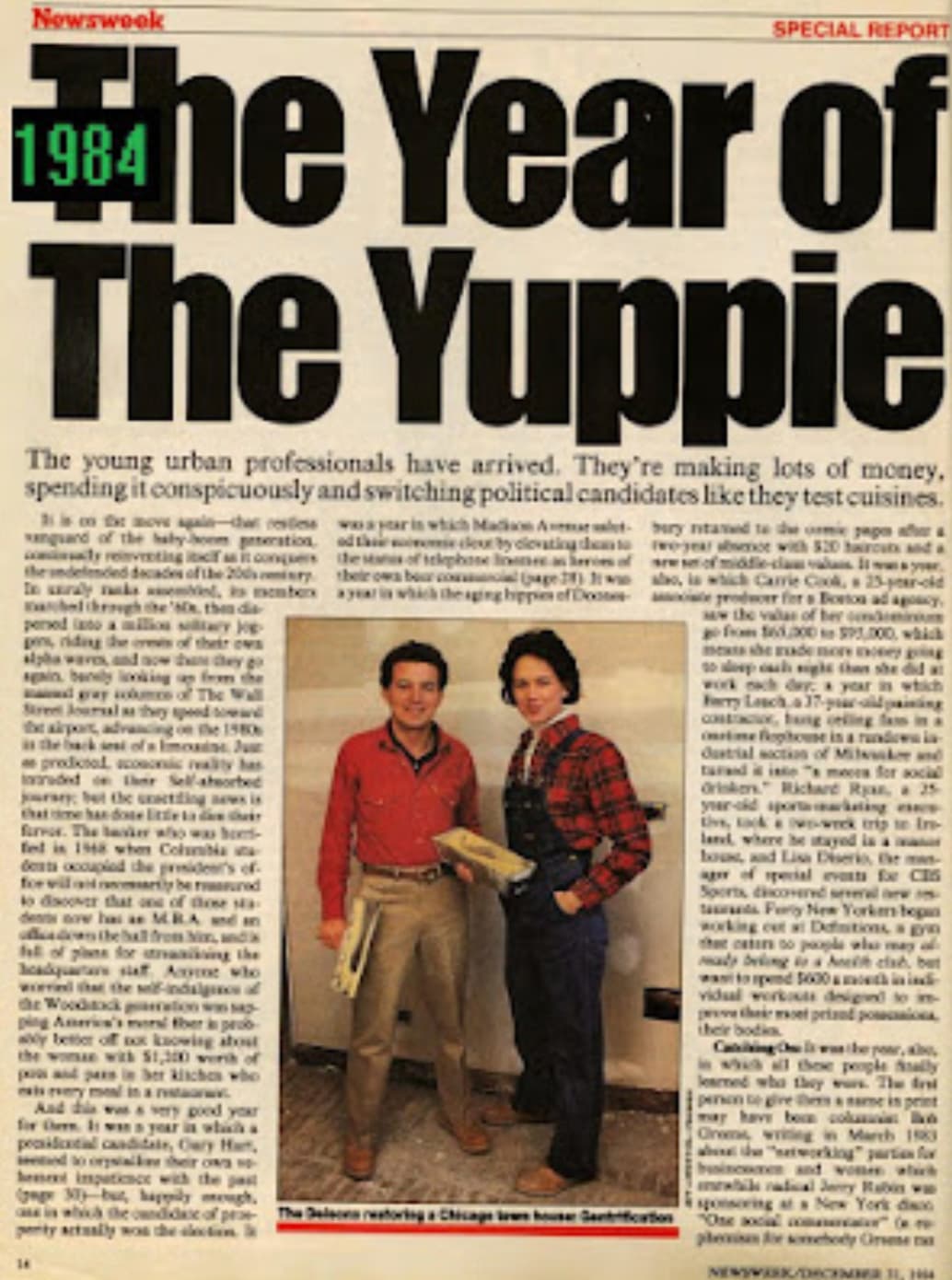 year of the yuppie newsweek